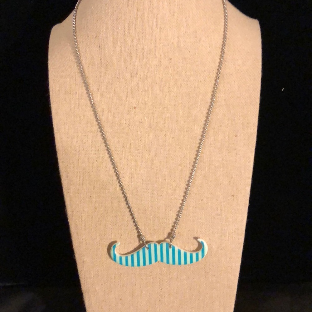 !!BUNDLE ME!! Striped Mustache Necklace